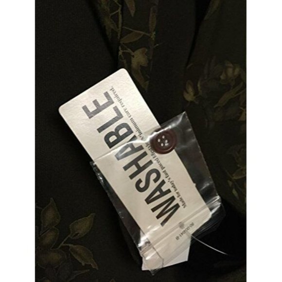 NWT Worthington Ruffle Skirt 8P 8 petite Brown‎ Floral Trumpet Straight Career - Picture 4 of 4